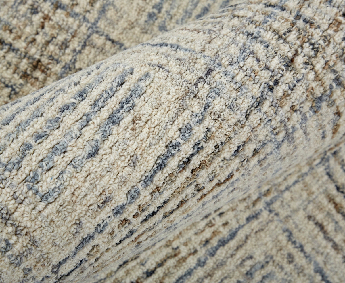Feizy Belfort 8668f 5'x8' Area Rug In Ivory,gray