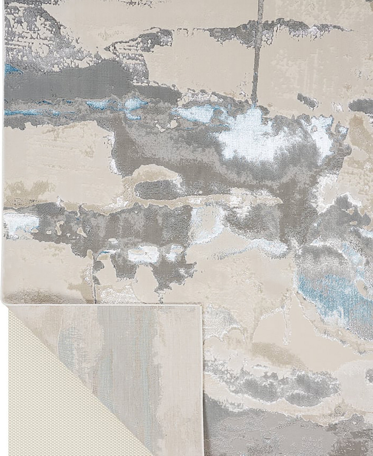 Feizy Azure 3525f 6'7"x9'6" Area Rug In Ivory,gray