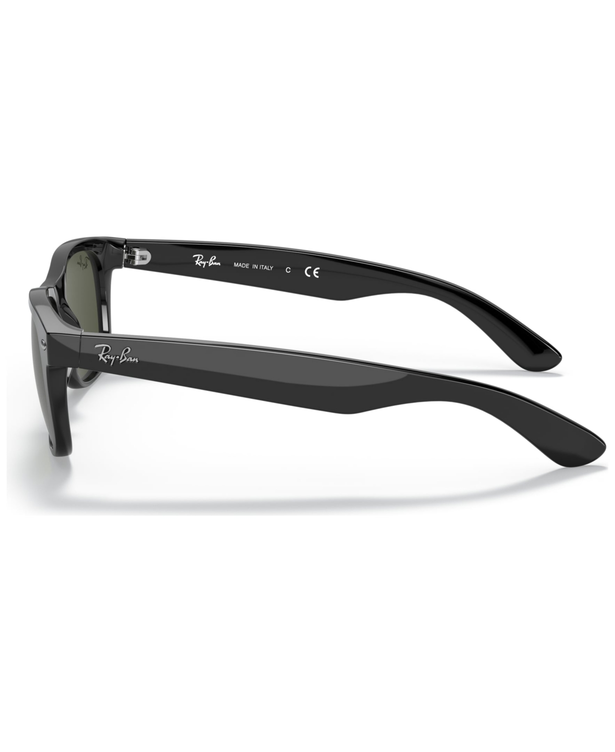 Ray Ban Unisex Polarized Low Bridge Fit Sunglasses, Rb2132f New Wayfarer Classic 55 In Black