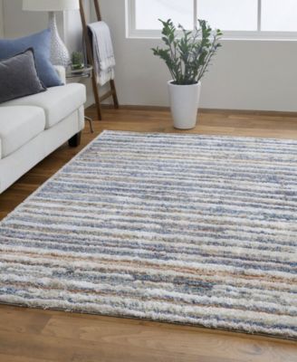 Feizy Mynka 39ief Rug Collection In Ivory,blue