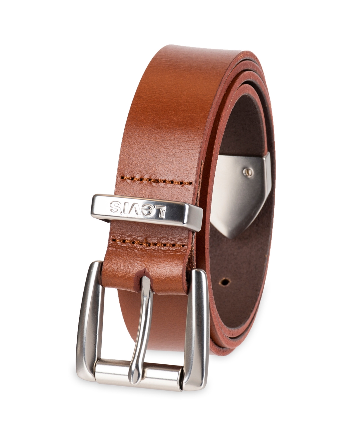 Shop Levi's Women's Western Metal Tip End Leather Extended Size Belt In Tan