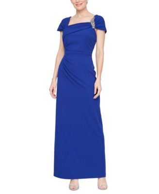 Women's Embellished Ruched Gown