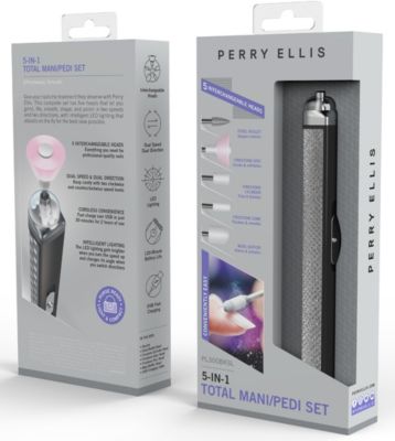 RECHARGEABLE SALON STYLE MANICURE SET WITH LED LIGHT