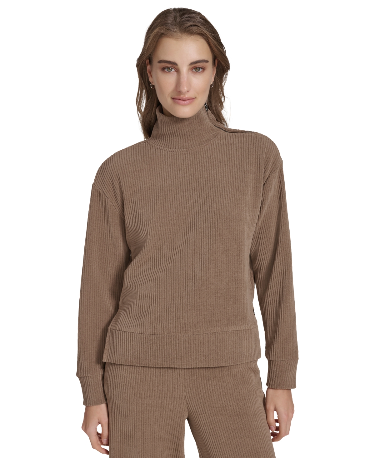 MARC NEW YORK ANDREW MARC SPORT WOMEN'S CHENILLE RIBBED TURTLENECK SWEATER 