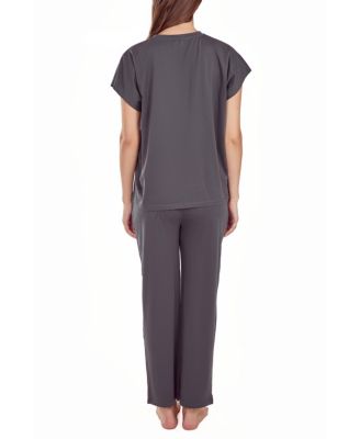 Women's Soft Knit Top and Crop Pant Pajama Set