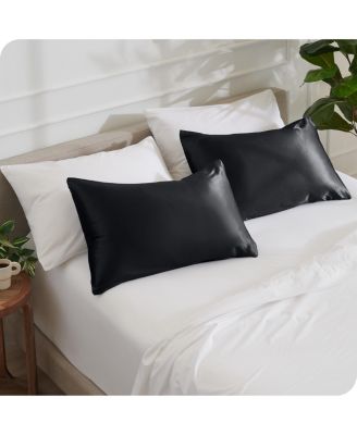 Poly Satin Zipper Closure Pillowcase Set