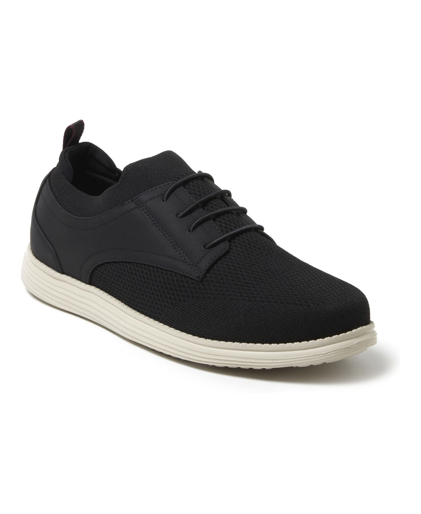 Мужские кроссовки Dearfoams Nash Stretch Knit Oxford Slip On, цвет: Чёрный — фото 1