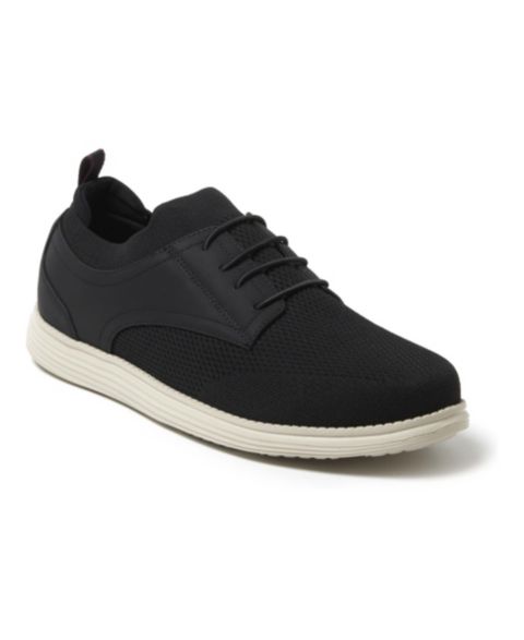 Мужские кроссовки Dearfoams Nash Stretch Knit Oxford Slip On, цвет: Чёрный