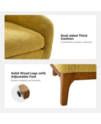 Augus Modern Boucle Armchair Chair with Adjustable Feet