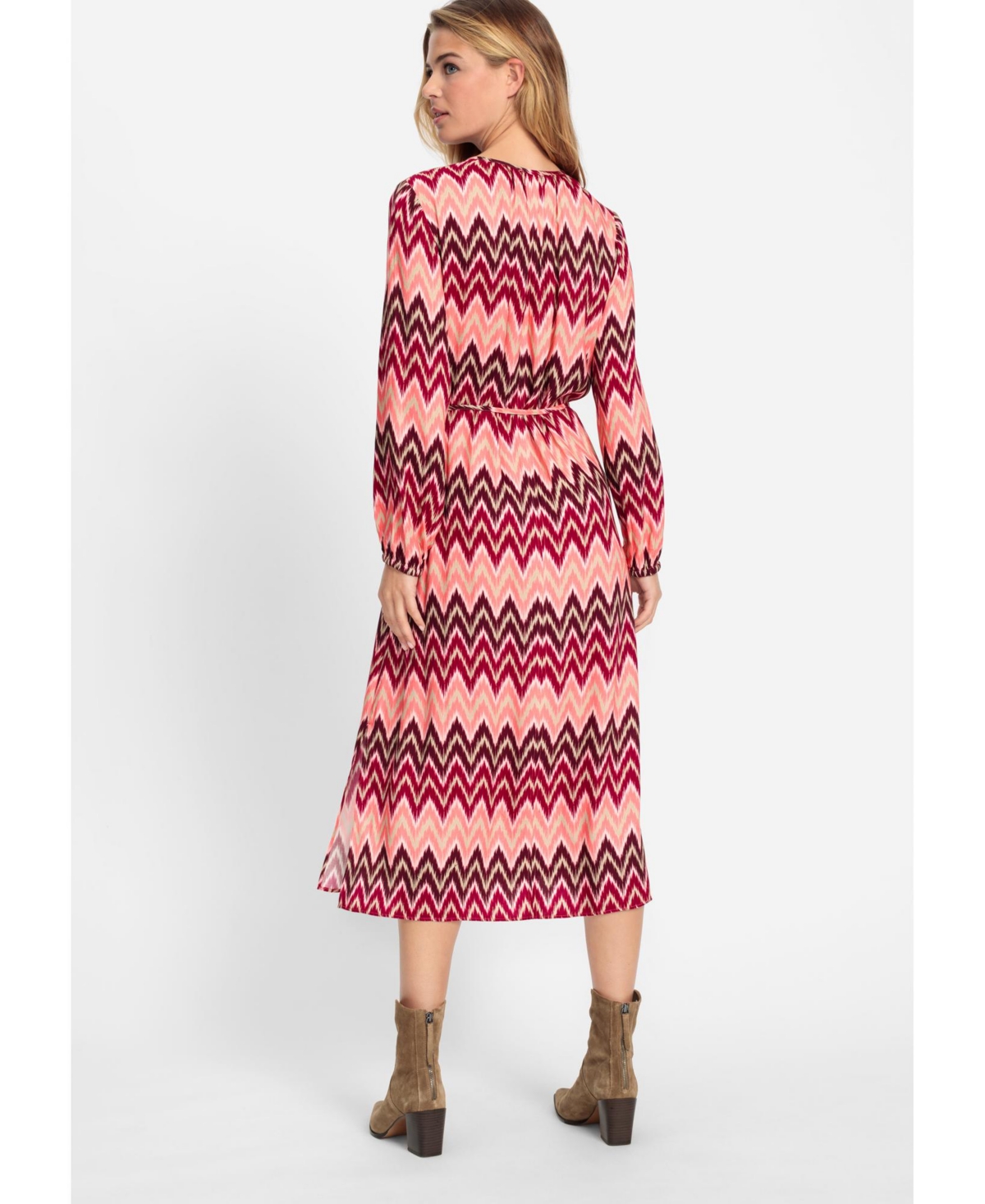 Olsen Women's Chevron Midi Dress