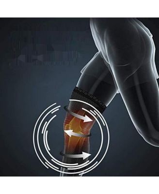 Knee Compression Sleeve (Pair) for Pain & Sports - Large