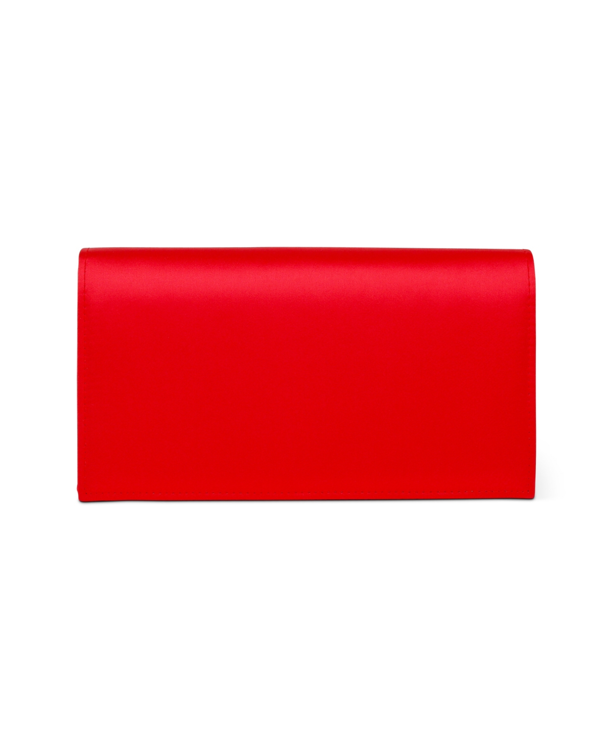 Woman's Sadie Satin Flap Clutch - Red