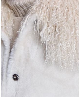 Women's Oversized Shearling Jacket