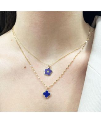 Amethyst Cherry Blossom Charm 14K Gold