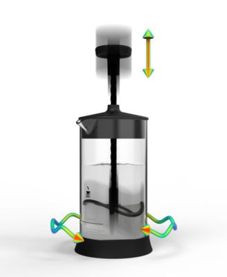 GEFU Glass 9.5 Fluid Oz Milk Frother