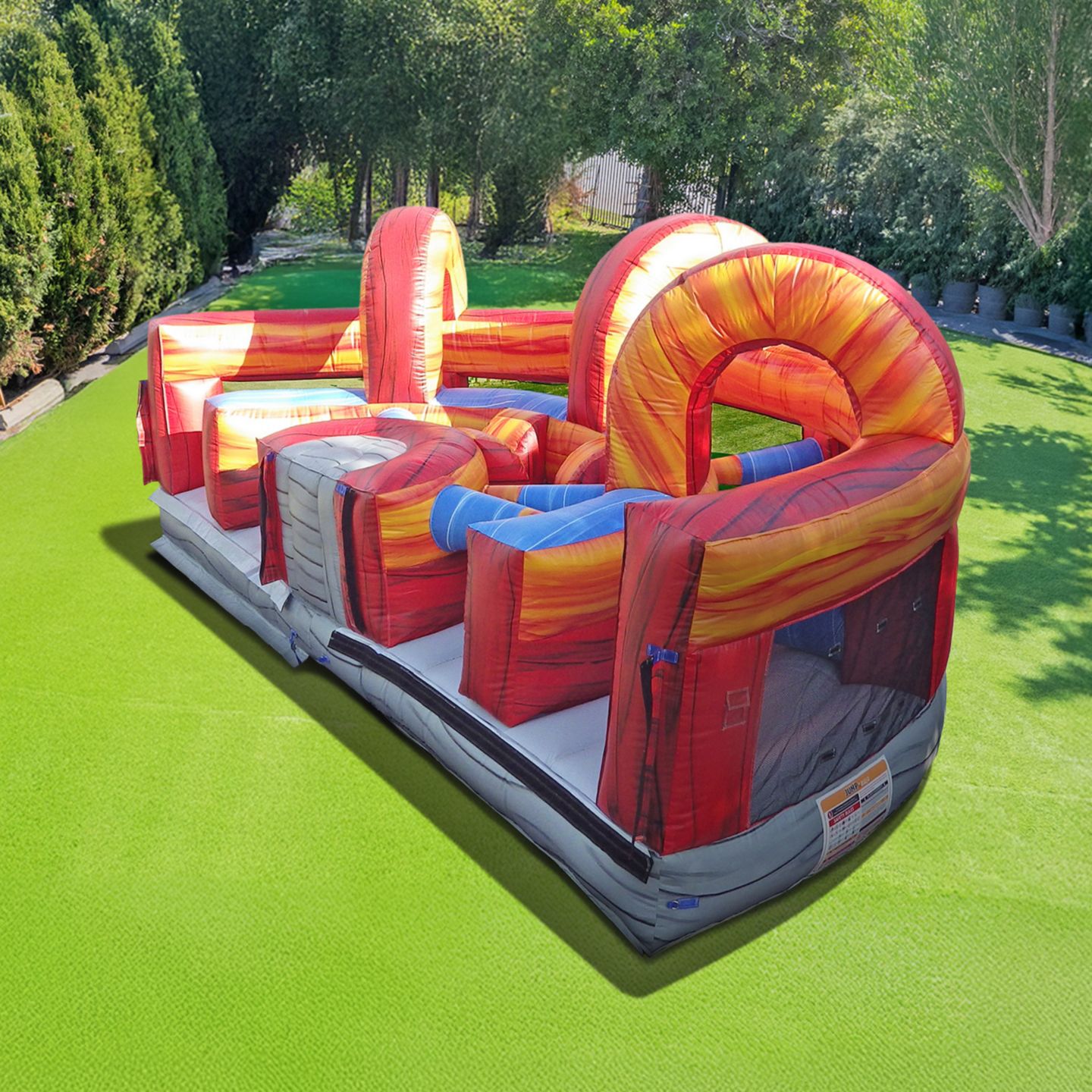 Детские игрушки Jumporange Shadow Obstacle Course with Blower, 4-Piece Bounce House, Ages 3+, цвет: Open Miscellaneous — фото 4