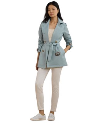 Lauren Ralph Lauren - Women's Short Double-Breasted Belted Trench Coat