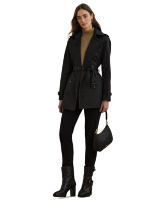 Lauren Ralph Lauren - Women's Short Double-Breasted Belted Trench Coat