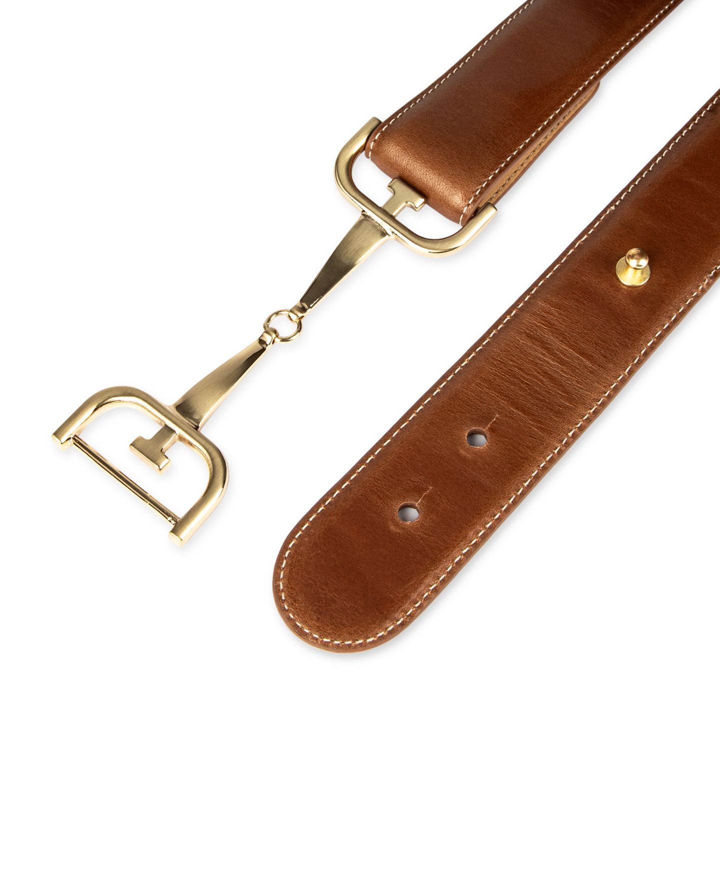 Женский ремень Sam Edelman Horse Bit Buckle Waist, цвет: Рыжевато-коричневый — фото 3