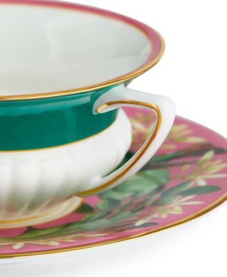 Wonderlust Lotus 2 Piece Teacup Saucer Set