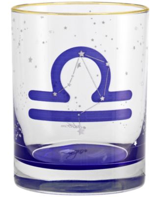 Libra Zodiac Double Old-Fashioned Glass, Set of 2