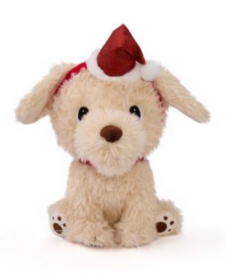 10" Golden Retriever with Christmas Hat Plush Toy, Created for Macy's