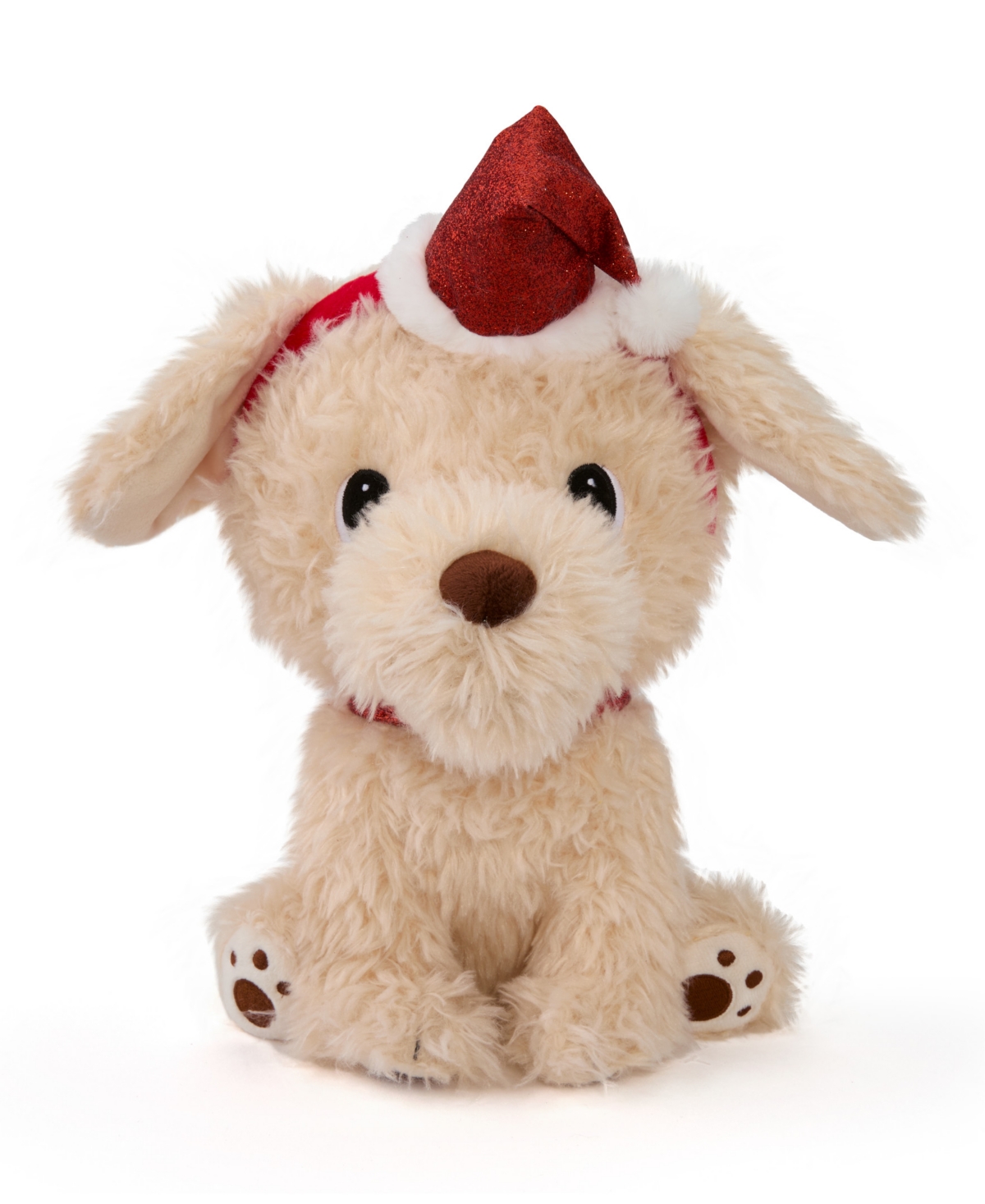 Geoffrey's Toy Box 10" Golden Retriever With Christmas Hat Plush Toy, Created For Macy's In No Color