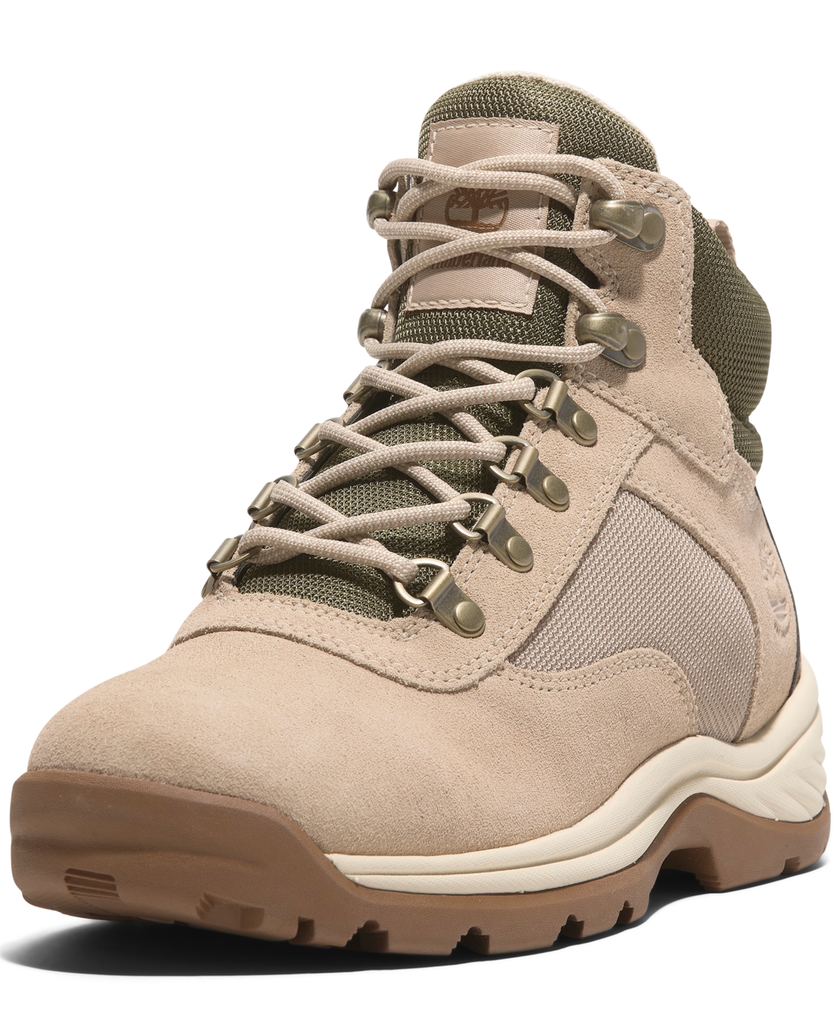 Timberland Ledge Mid Waterproof Hiking Boot In Light Beige Suede