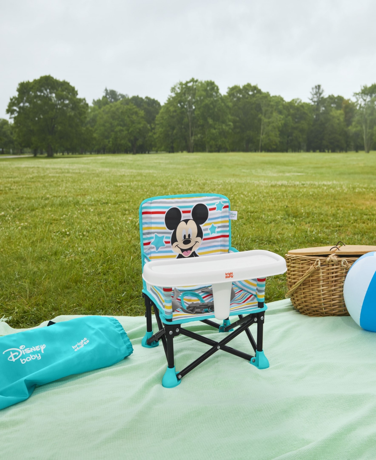 Shop Bright Starts Baby Mickey Mouse Pop Ân Sit Portable Booster Seat In Multi