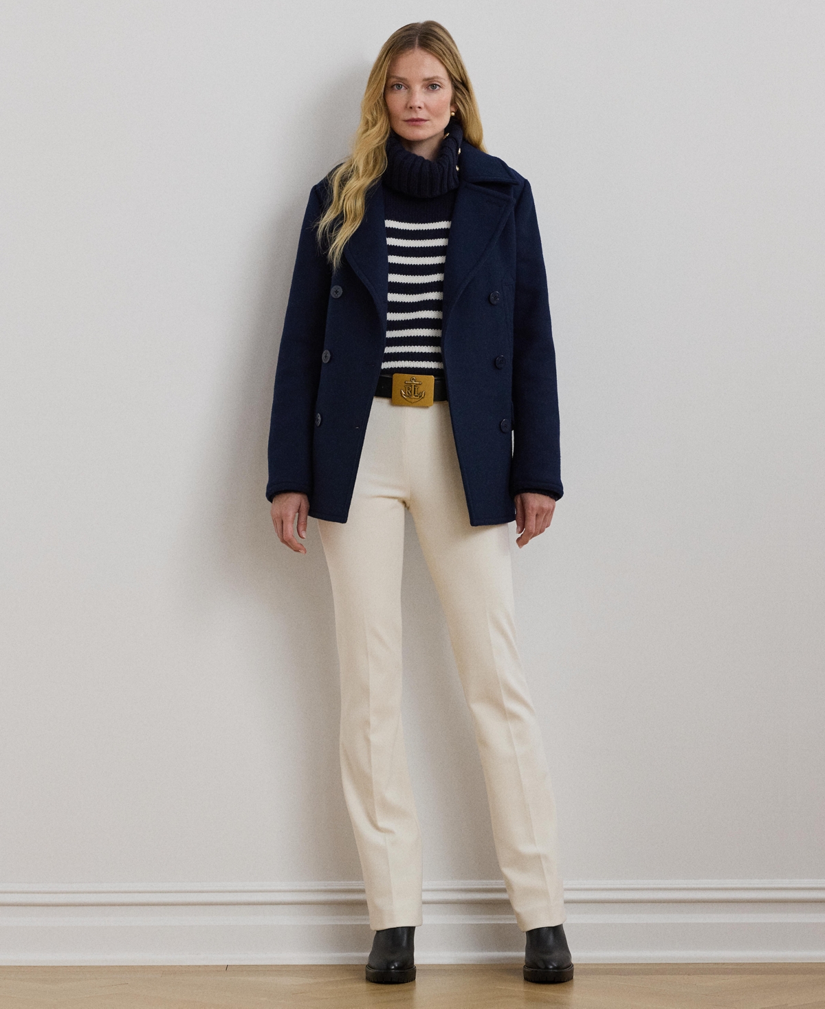 Lauren Ralph Lauren Women's Double-Faced Crepe Sailor Pants