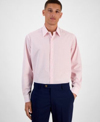 Club Room - Men's Long Sleeve Button-Front Micro Check Dress Shirt