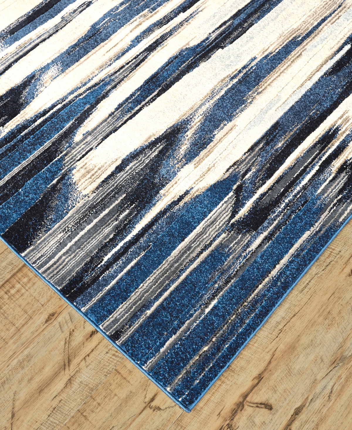 Feizy Milton 3468f 2'7''x8' Runner Area Rug In Ivory,blue