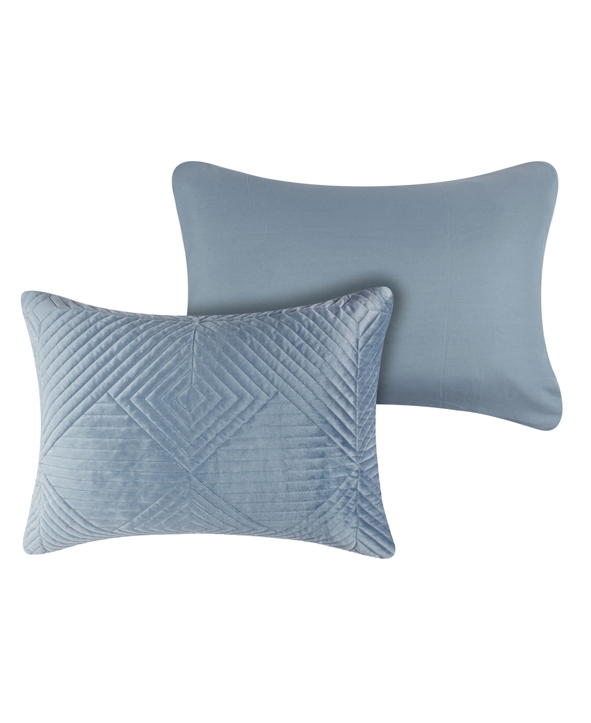 Greenland Home Fashions Riviera Velvet 3-pc. Quilt Set, Full/queen In Spa Blue