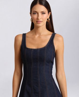 white christmas dresses Avec Les Filles Women's Heart Detailed Sleeveless Mini Dress - Monarch Heart main image 1