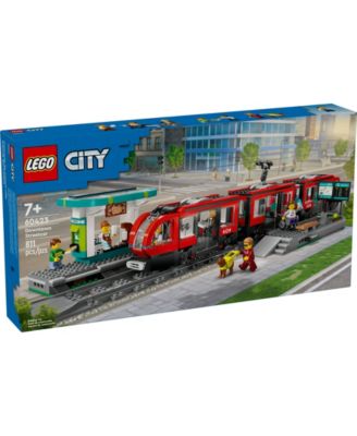 City Downtown Streetcar and Station Toy Set 60423