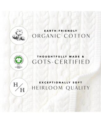 Boys Organic Long Sleeve Herringbone Detail Crew Neck Pullover Sweater