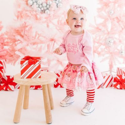 Baby Girls Retro Santa Christmas Tutu Skirt