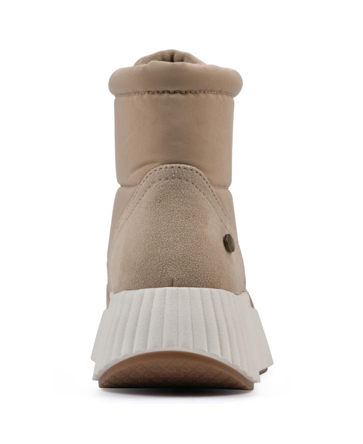 White Mountain Women's Downtown Platform Booties In Sand Multi Smooth