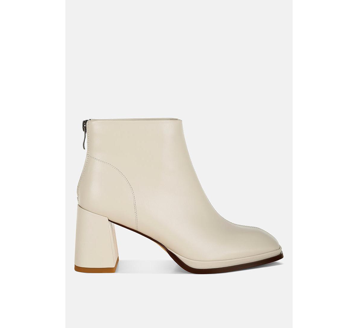 Rag & Co Armada Genuine Leather Square Toe Boots