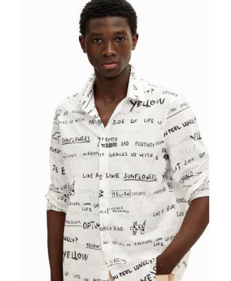 Men's Long-sleeve shirt with lettering