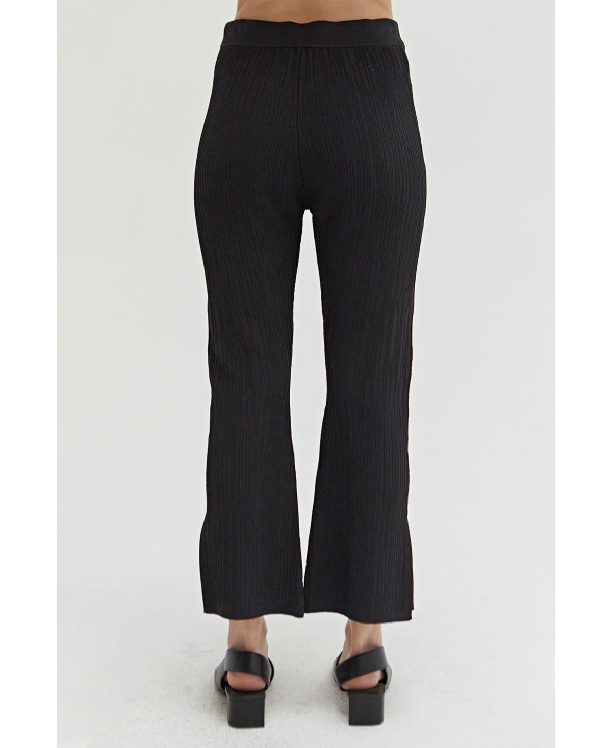 Crescent Women's Lucille Textured Cropped Knit Pants