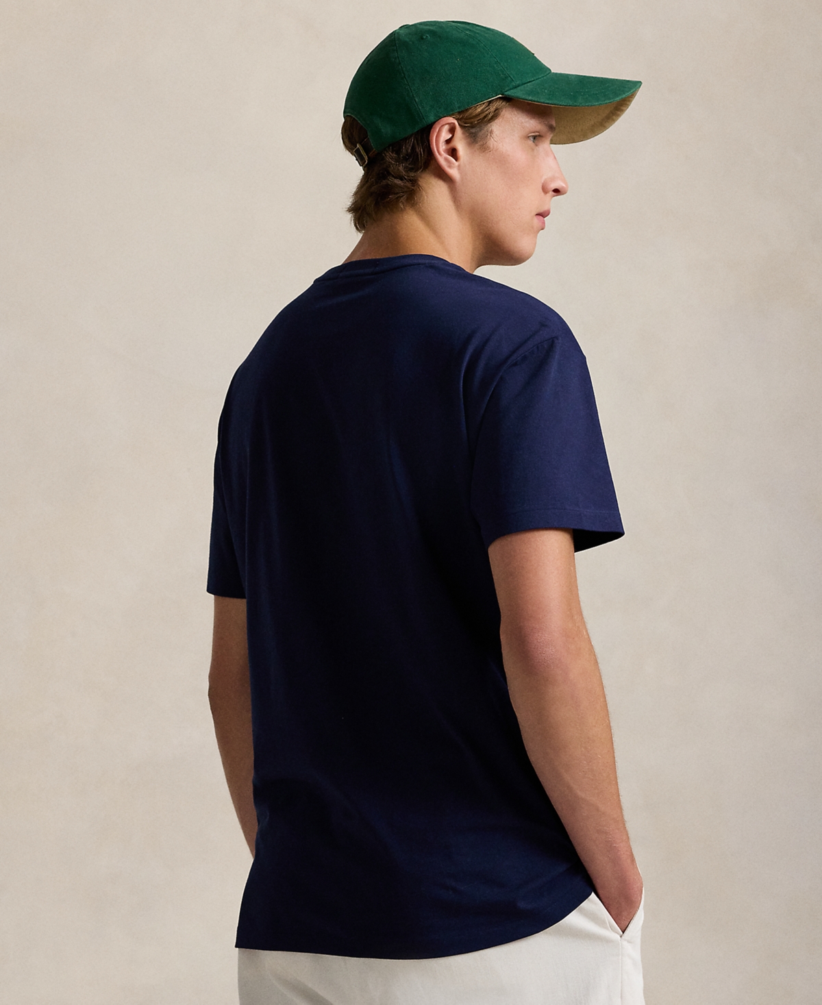 Polo Ralph Lauren Classic Fit Logo Jersey T-shirt In Cruise Navy