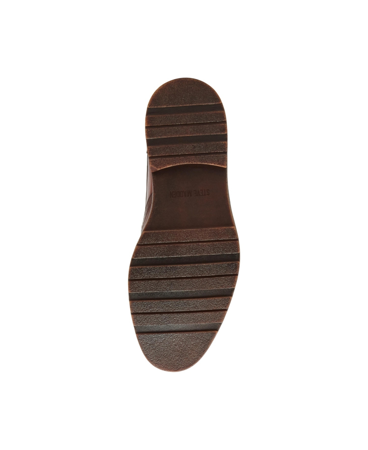 Steve Madden Hoxton Wingtip Derby In Tan Leather