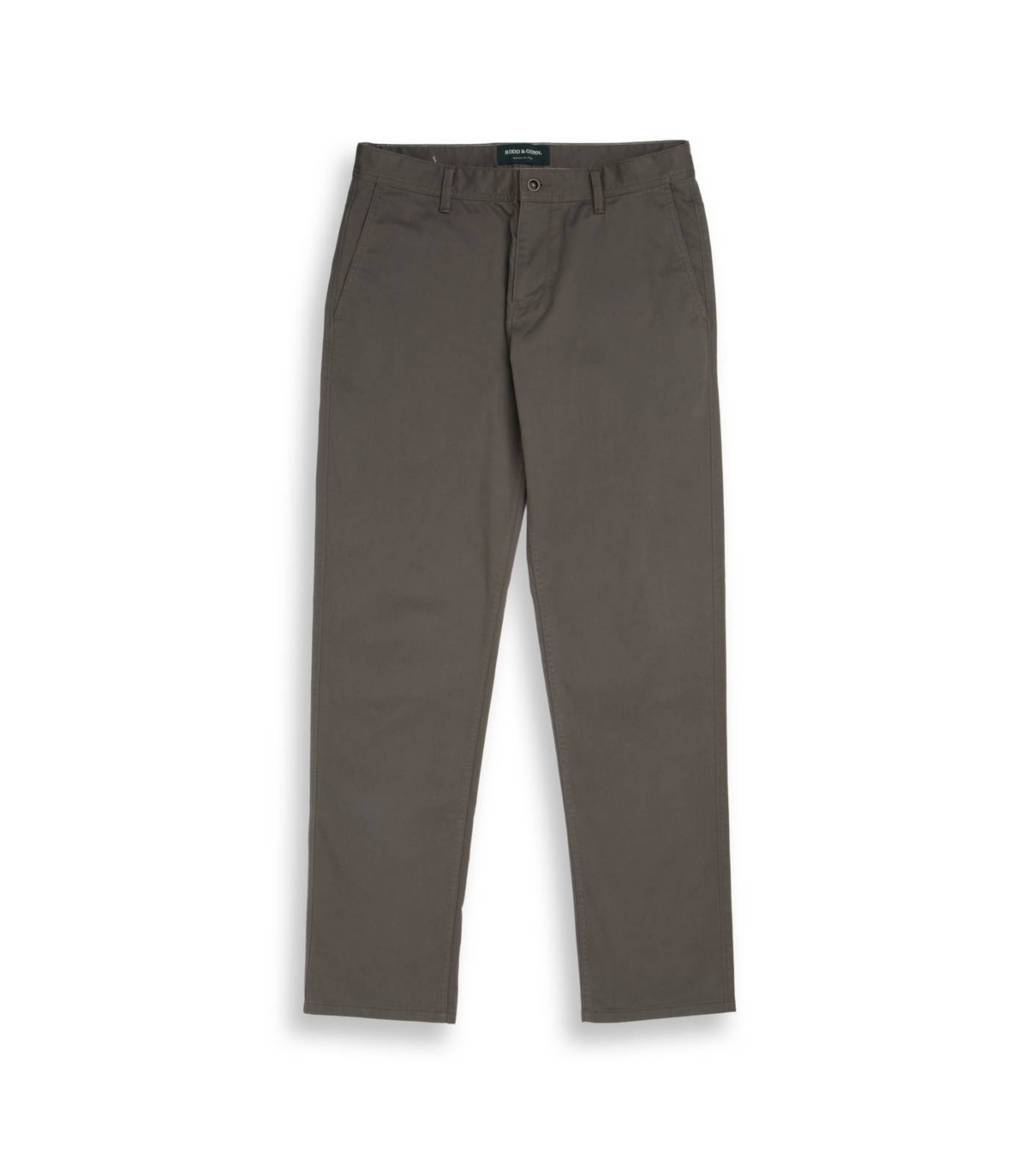 Rodd & Gunn Thomas Road Stretch Cotton Flat Front Chinos In Black