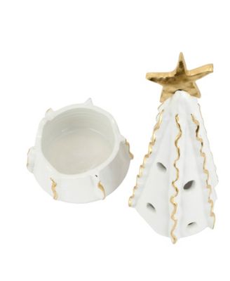 Foresta Large Tree with Ribbon Gold Star