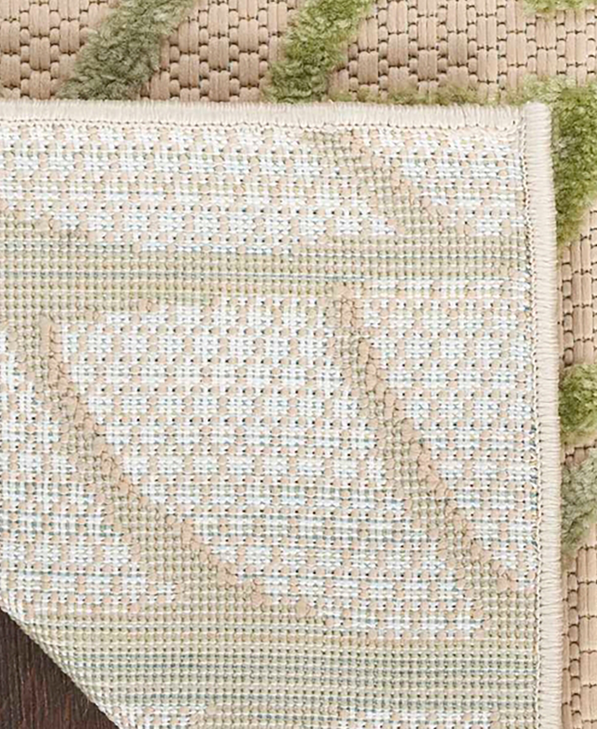 Nourison Home Aloha Alh05 2'3"x8' Runner Area Rug In Ivory,green