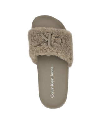 Women's Amaya Fuzzy Slide Sandals