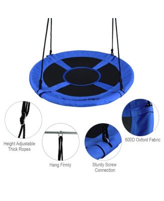 40 Inch Flying Saucer Tree Swing Indoor Outdoor Play Set