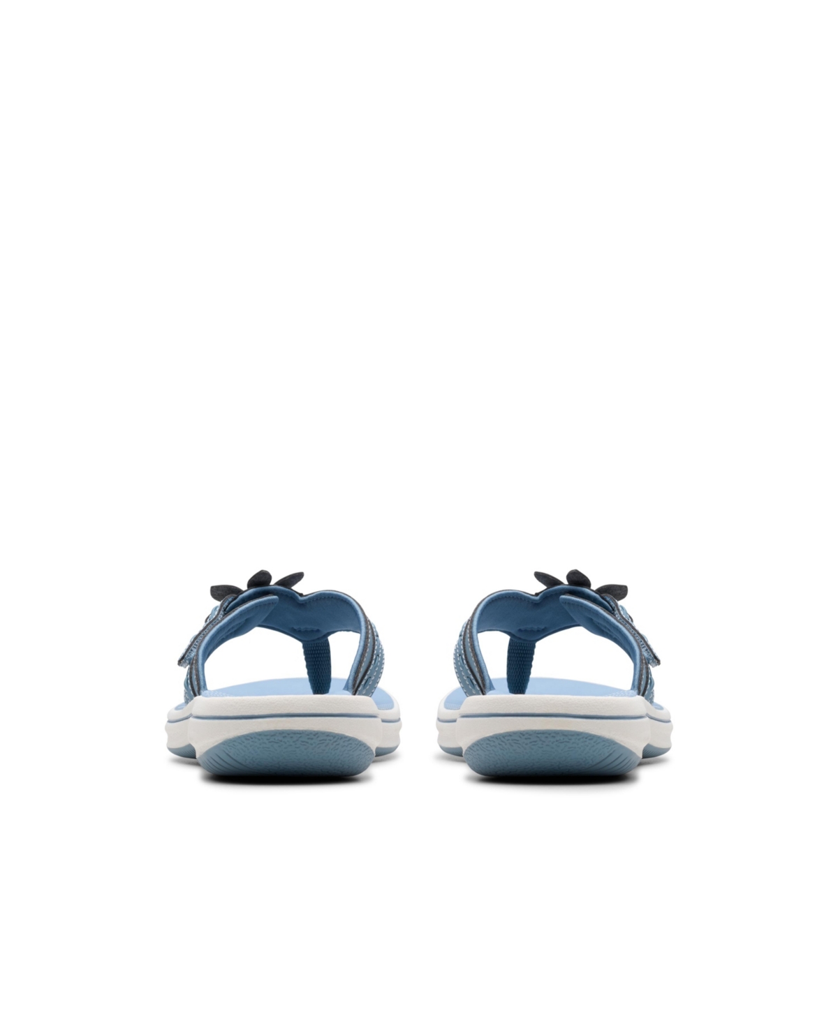 Clarks Women's Cloudsteppers Breeze Opal Slip On Sandals In Denim Textile