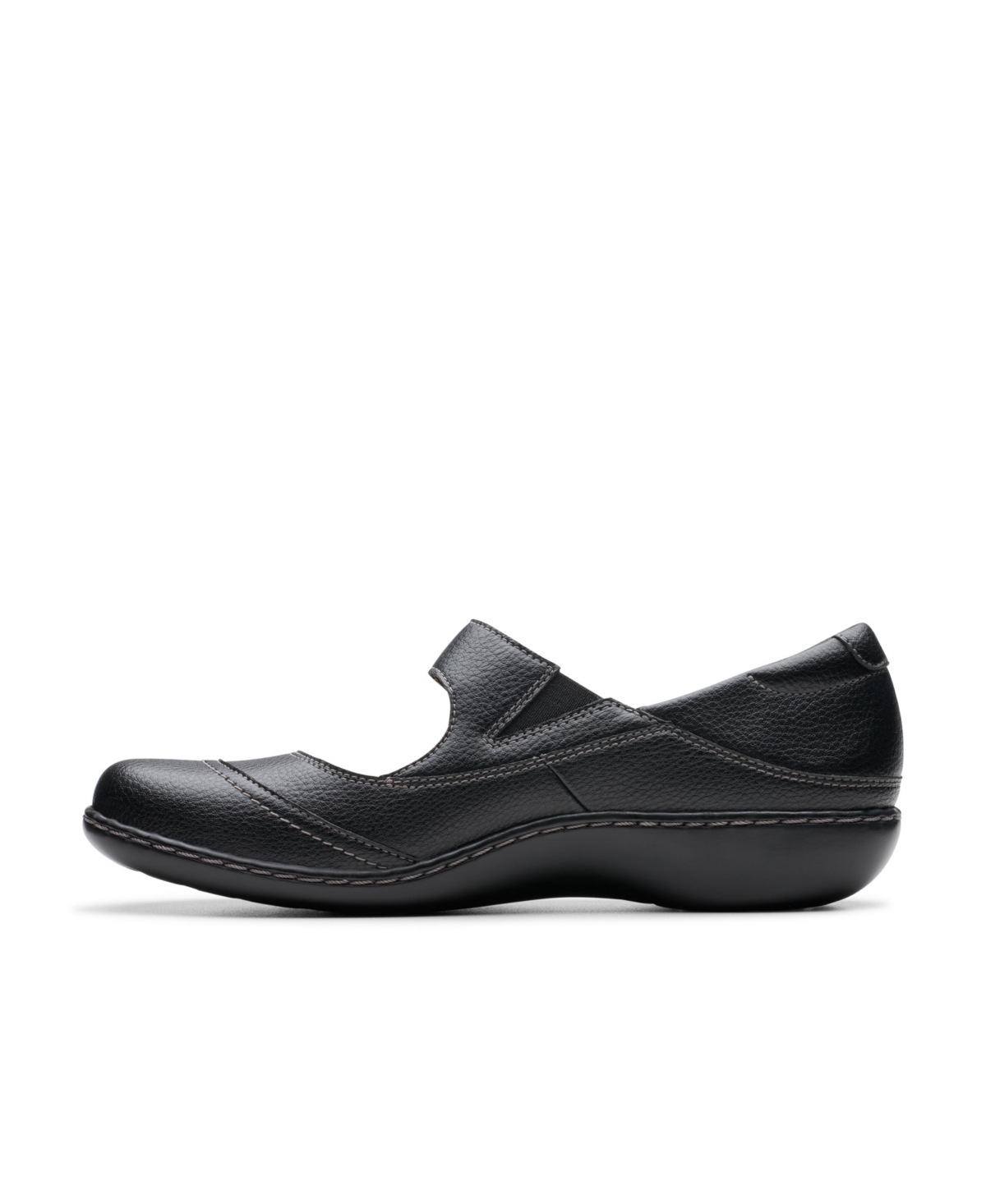 Clarks Women's Collection Ashland Elayne Closed Toe Shoes In Black Tumbled
